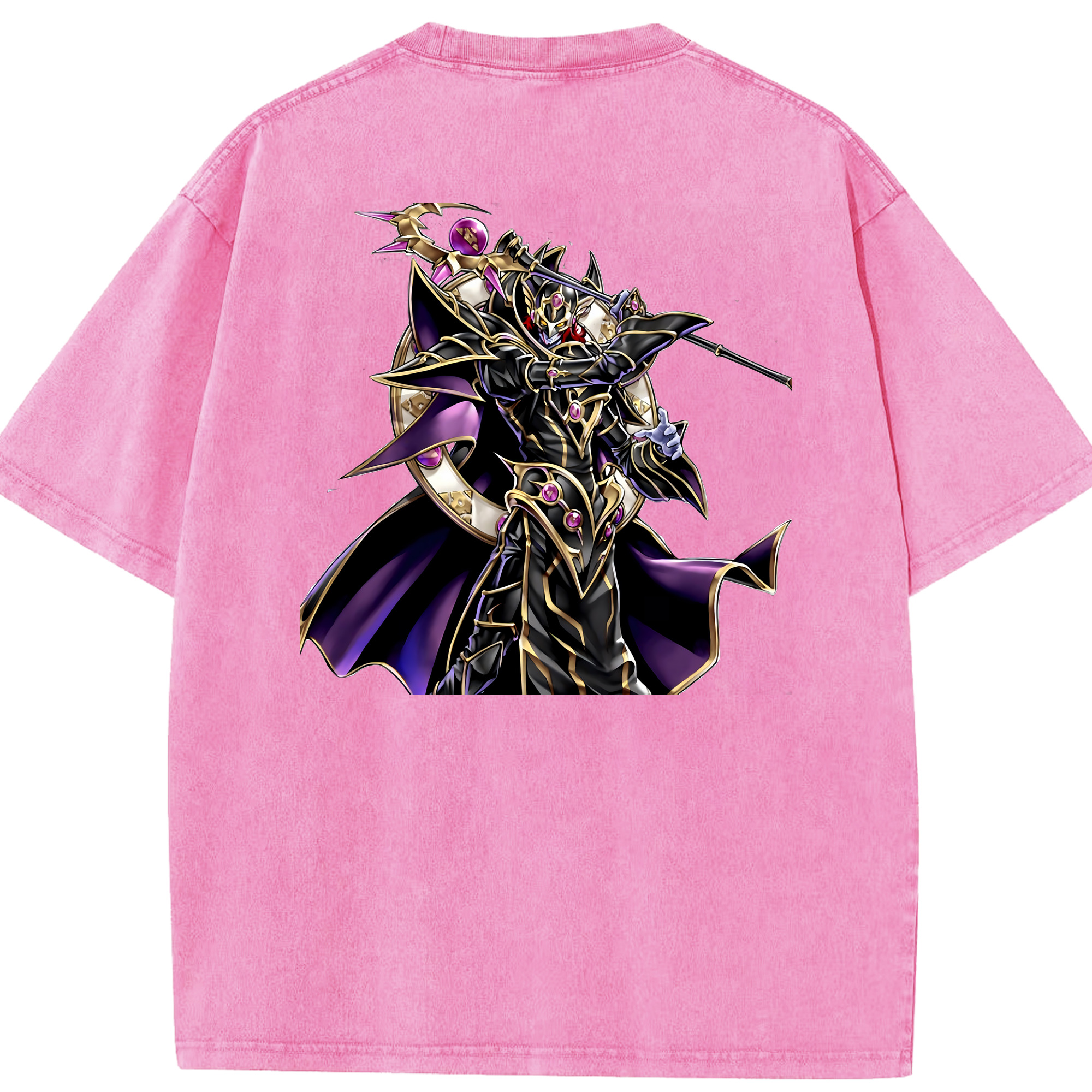 （画像用） 遊☆戯☆王 Yu-Gi-Oh! 綿100% ヴィンテージ風 半袖Tシャツ（背面プリント）